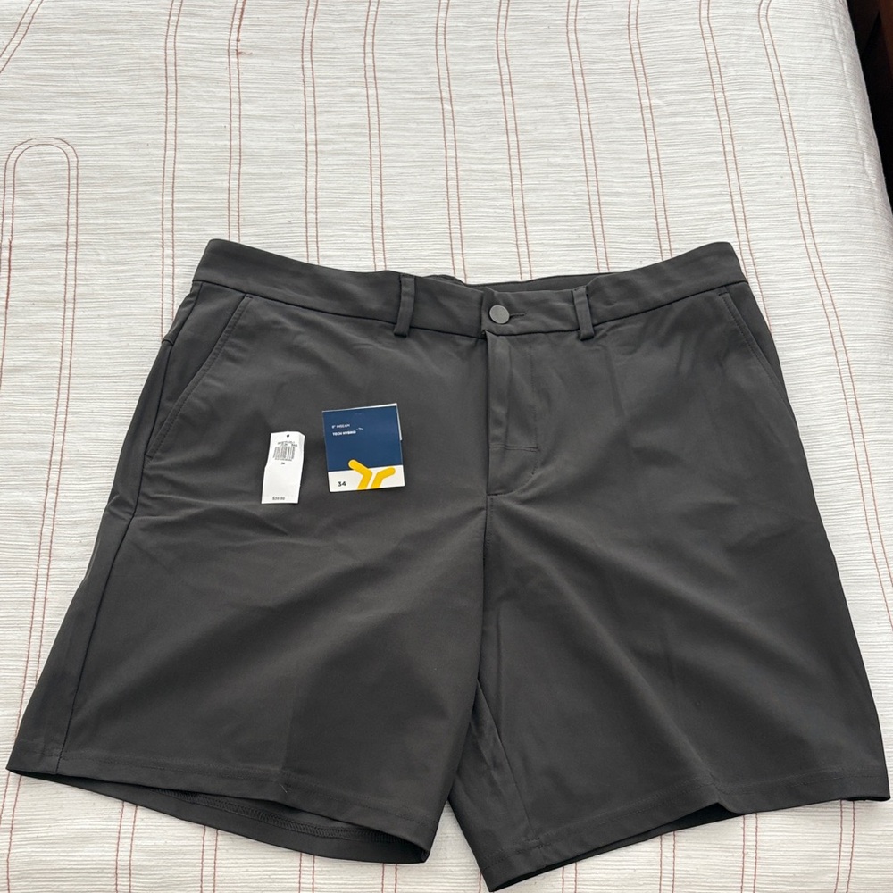 Old Navy Dark Gray Men's Flat Front Shorts